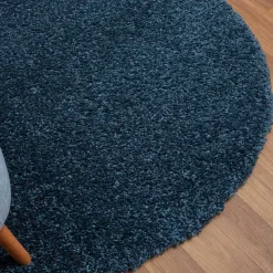 Dunkelblauer Shaggy Teppich Albert*Pharao24 Hot