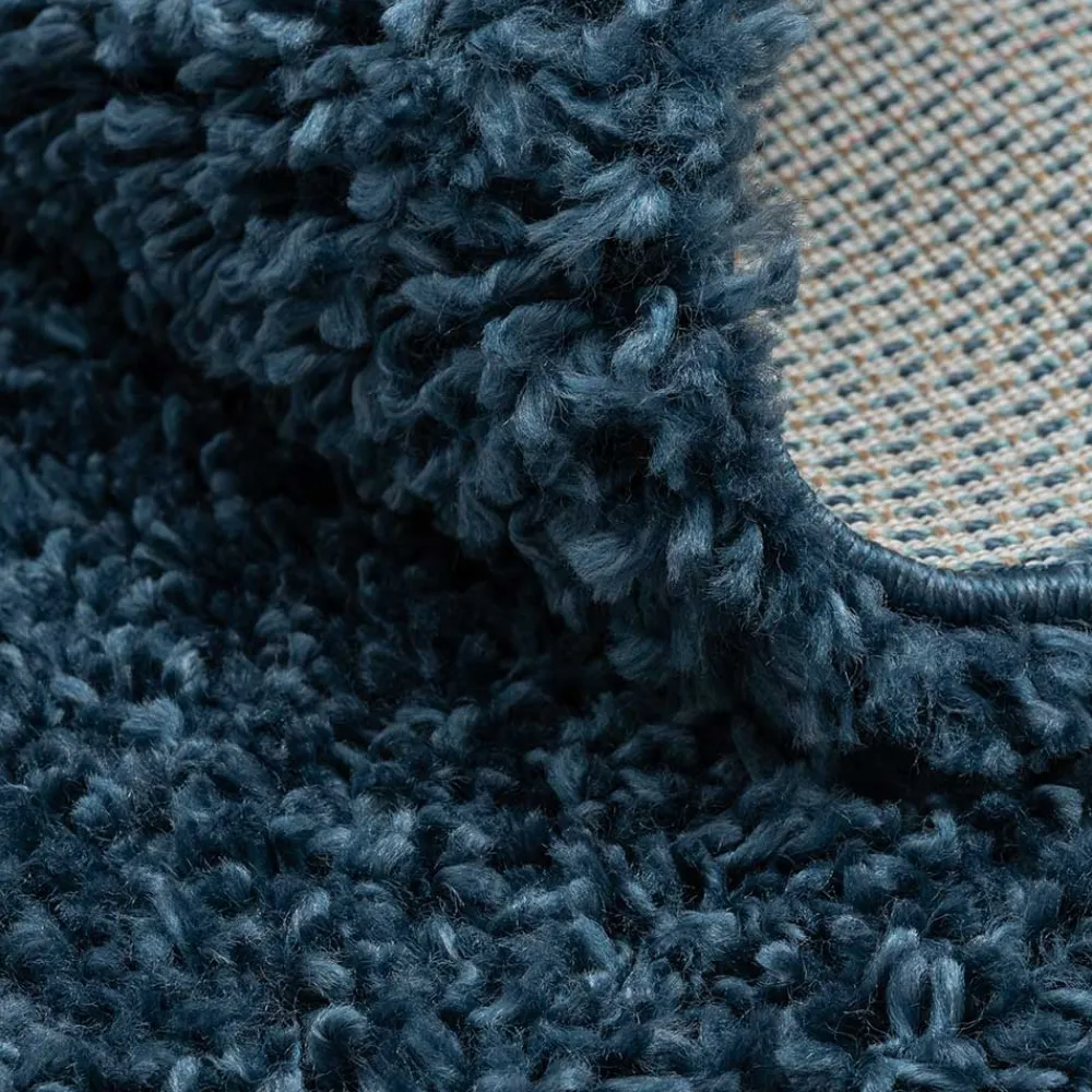 Dunkelblauer Shaggy Teppich Albert*Pharao24 Hot