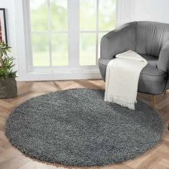 Dunkelgrauer Shaggy Teppich Pablos*Pharao24 Online