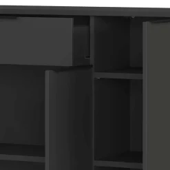 Dunkelgraues Büromöbelset Abby*Pharao24 Discount