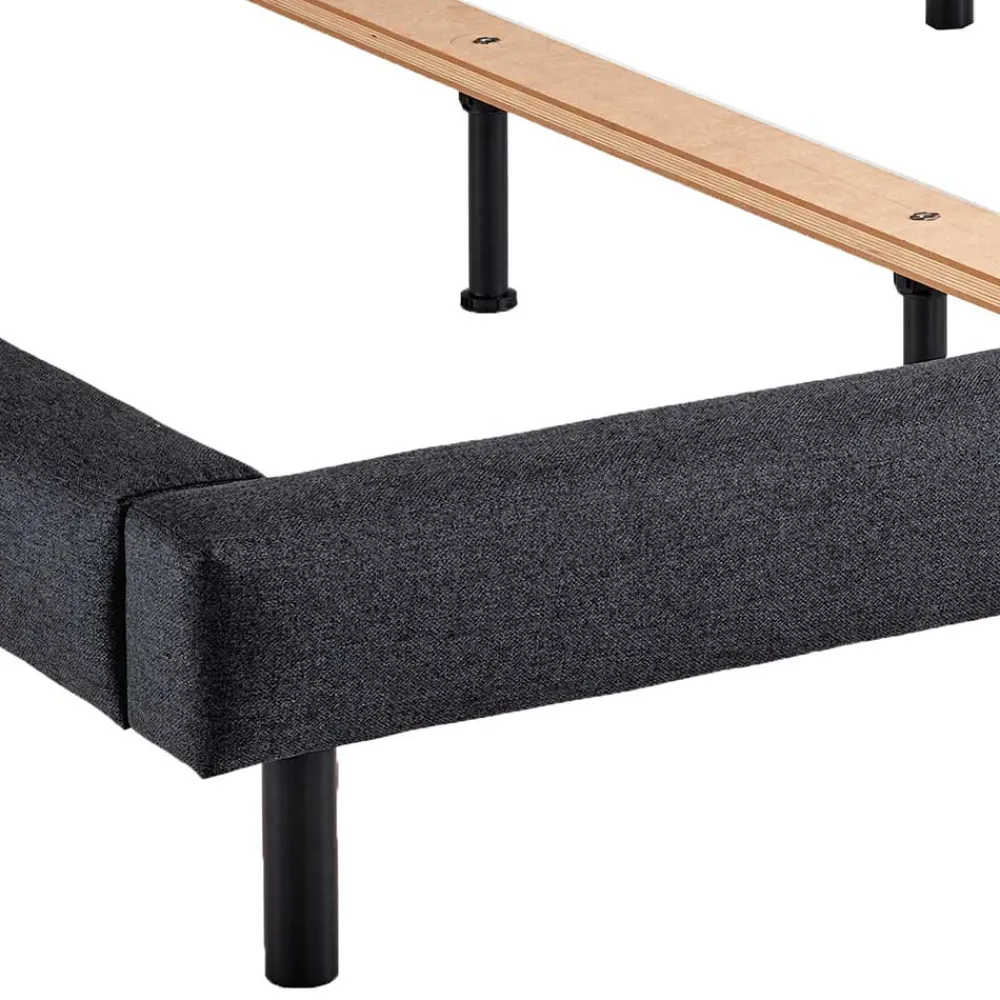 New Dunkelgraues Polsterbett Vilarila Polsterbetten