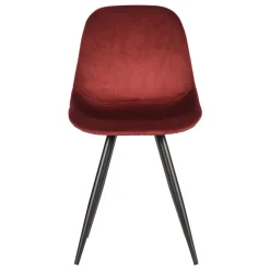 Dunkelroter Samt Stuhl Set Aude*Pharao24