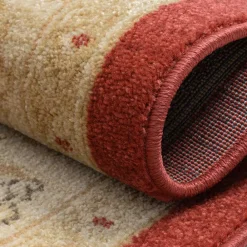 Hot Dunkelroter Teppich Zimbu Teppiche