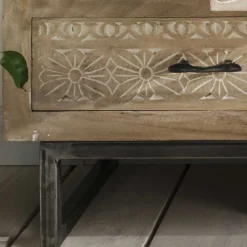 Hot Echtholz Kommode Kayden Küchenkommode|Wohnzimmerkommoden