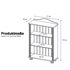 Hot Echtholz Regal Luressia Wohnzimmerregale|Massivholzregale