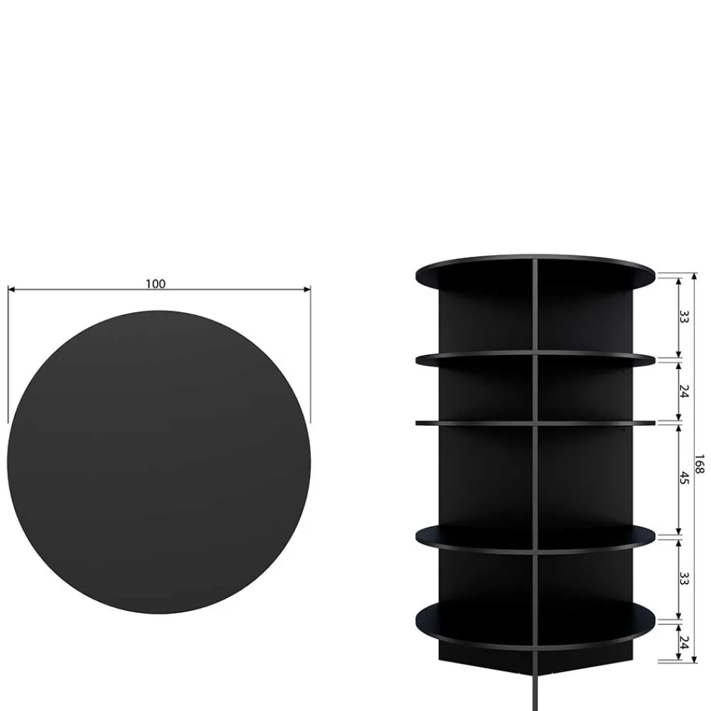 Outlet Echtholz Regal Vaella Wohnzimmerregale|Standregale