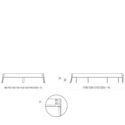New Echtholzbett Korres Funktionsbetten|Schubkastenbetten