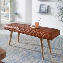 Clearance Echtleder Bank Nelsons Küchenbank|Esszimmerbänke