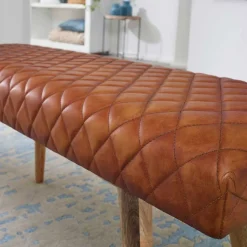 Clearance Echtleder Bank Nelsons Küchenbank|Esszimmerbänke