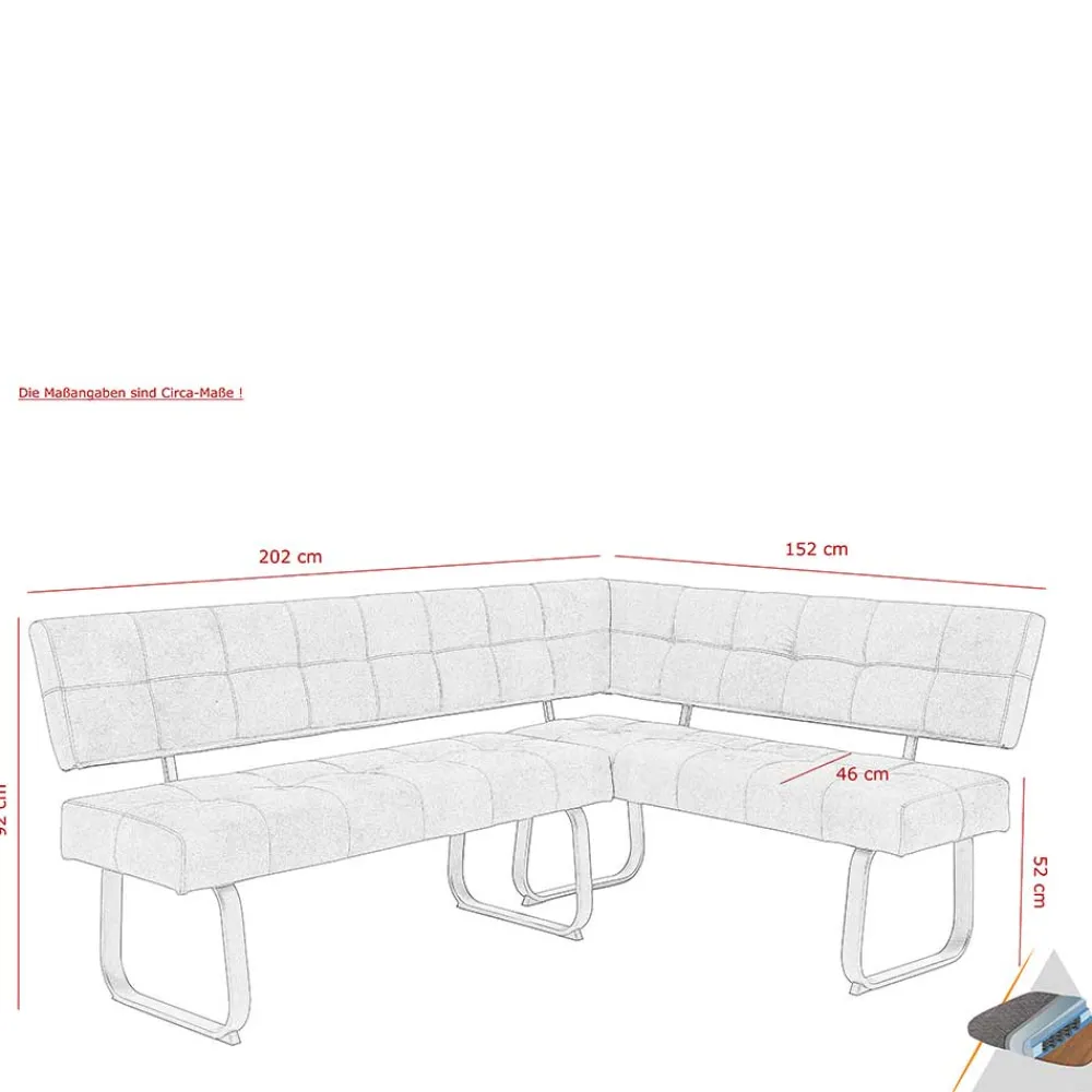 Online Eckbank Pontecuna Küchenbank|Esszimmerbänke