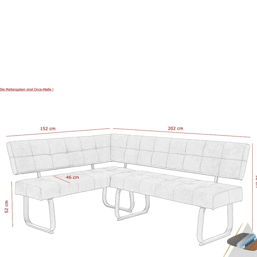 Online Eckbank Pontecuna Küchenbank|Esszimmerbänke
