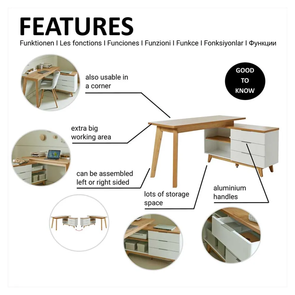 Eckschreibtisch Hajelua*Pharao24 Hot