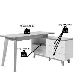 Eckschreibtisch Hajelua*Pharao24 Hot
