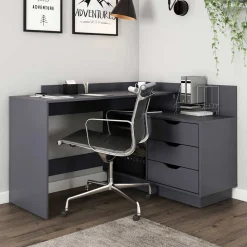 Outlet Eckschreibtisch Lirou Computertische|Jugendschreibtische