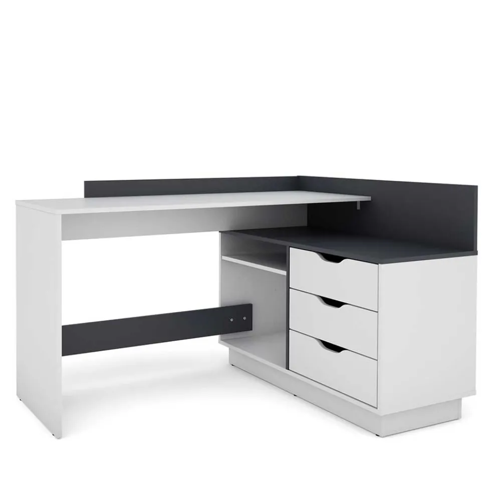 Eckschreibtisch mit Schubladen Dori*Pharao24 Outlet