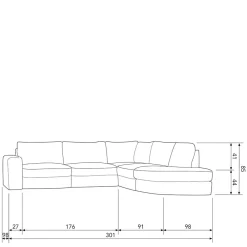 Ecksofa Beige Pilamonia*Pharao24 Online