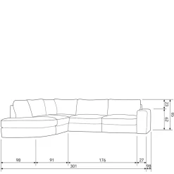 Ecksofa Beige Pilamonia*Pharao24 Online