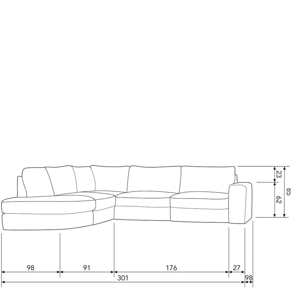 Ecksofa Beige Pilamonia*Pharao24 Online