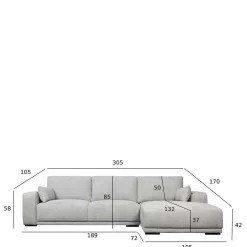Ecksofa Doskados Polstermöbel|Wohnzimmercouch