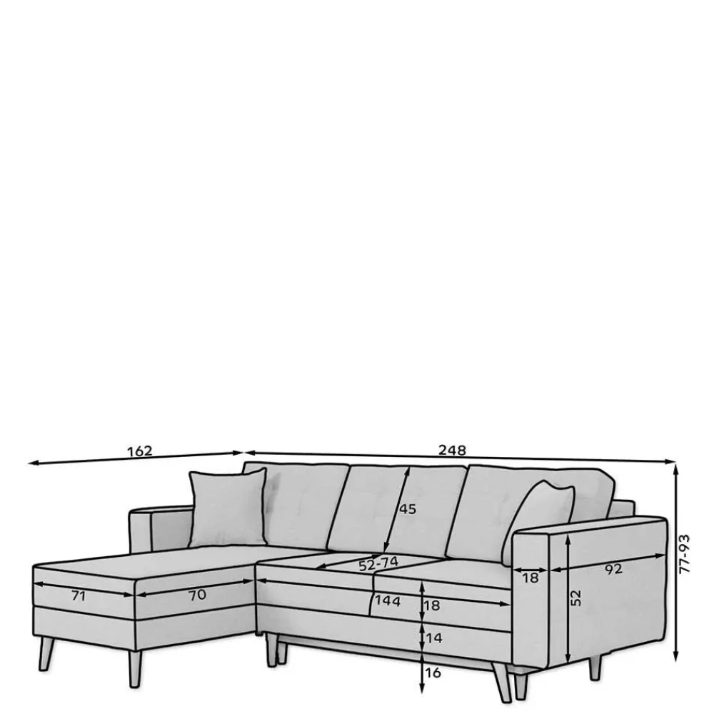 Sale Ecksofa New York Wohnlandschaften|Ecksofas