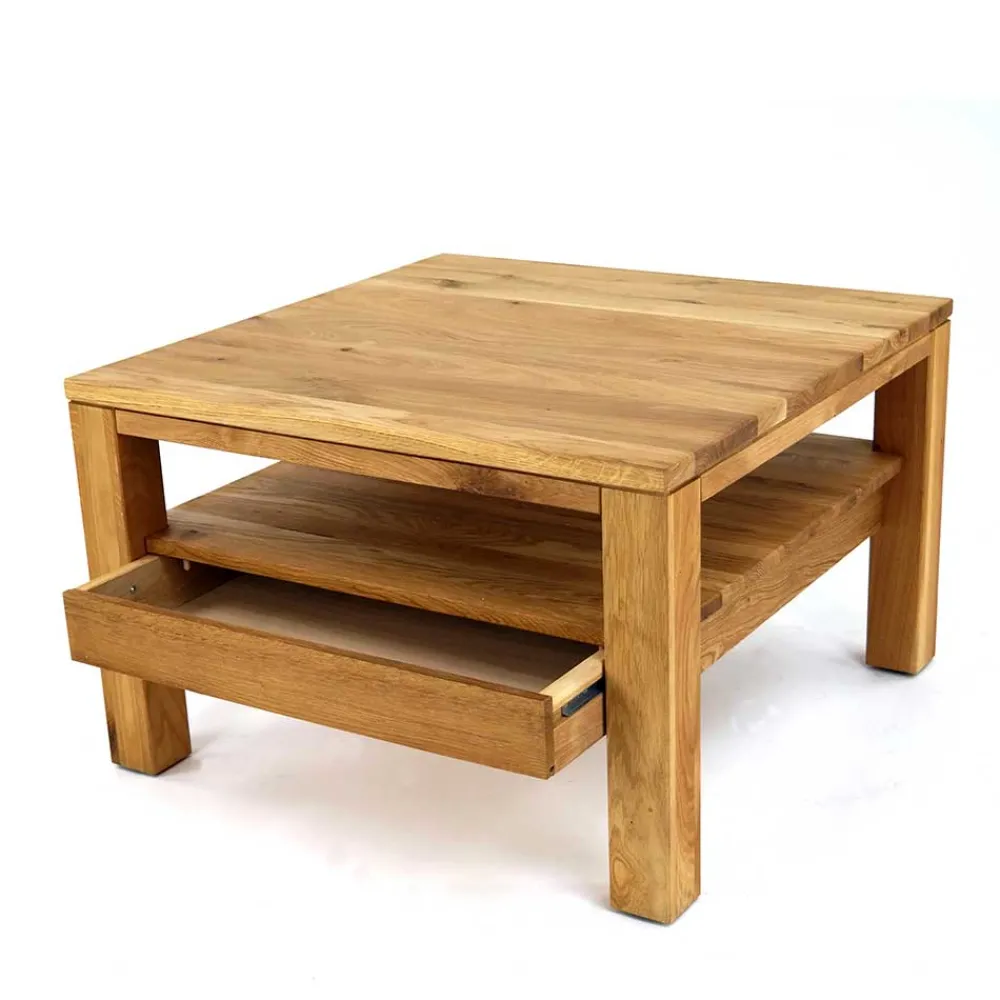 Discount Eiche Wohnzimmertisch Ettrico Massivholztische|Wohnzimmertisch