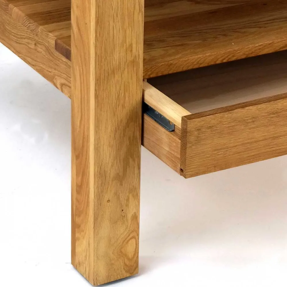 Discount Eiche Wohnzimmertisch Ettrico Massivholztische|Wohnzimmertisch