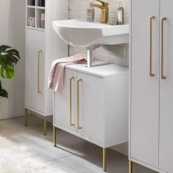 Elegante Waschkommode Vladius Waschbeckenunterschränke