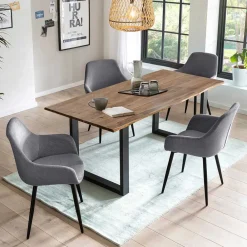 Essgruppe Erminia Tisch Mit Stühlen|Esszimmer Sets