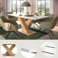 Discount Esstisch modern Javolena Ausziehtische