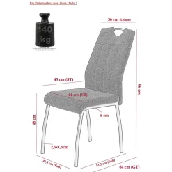 Esstisch Stühle Emilina*Pharao24 Outlet