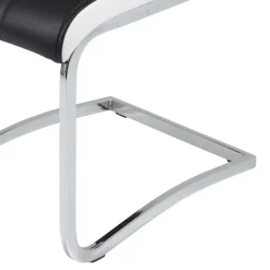 Esszimmer Freischwinger Emily Lederstühle|Freischwinger