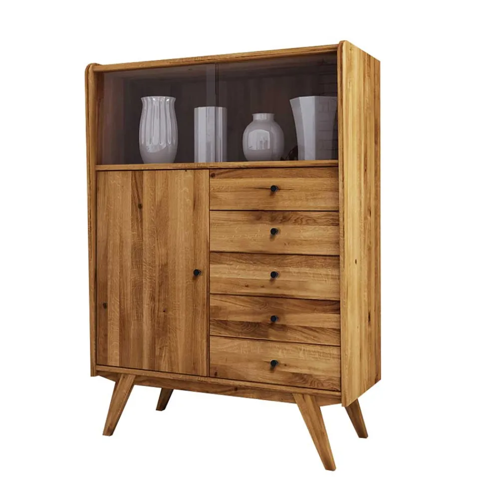 Clearance Esszimmer Highboard Carilla Vitrinenschrank|Stauraumvitrinen