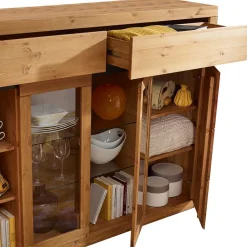 Best Esszimmer Highboard Varcina Vitrinenschrank|Wohnzimmervitrinen