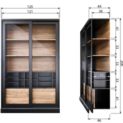 Esszimmer Vitrine Leenia*Pharao24 New