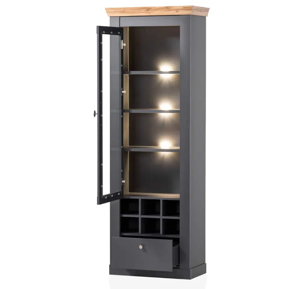 Online Esszimmer Vitrine Saridio Vitrinenschrank|Büchervitrinen
