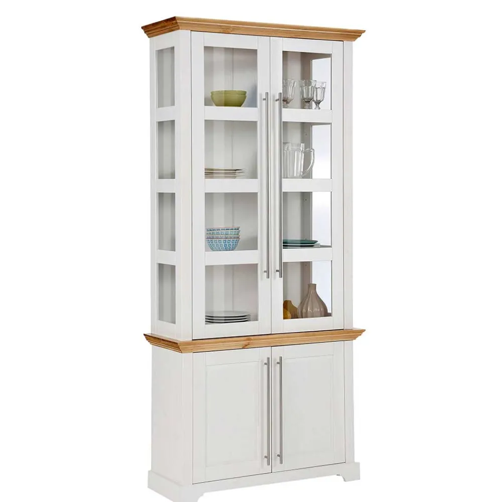 Clearance Esszimmer Vitrinenschrank Mevidra Massivholzmöbel|Vitrinenschrank