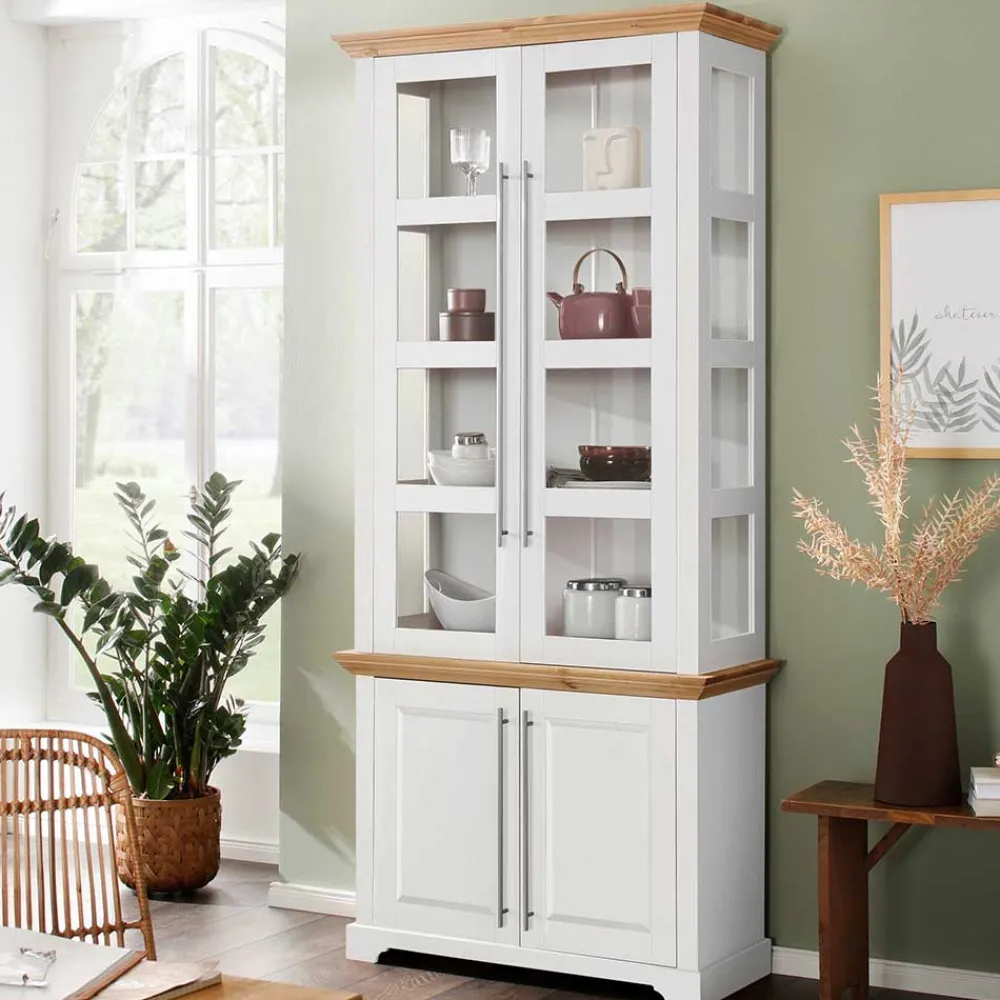Clearance Esszimmer Vitrinenschrank Mevidra Massivholzmöbel|Vitrinenschrank