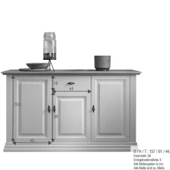 Esszimmerbuffet Greeks Massivholzmöbel|Massivholz Schränke