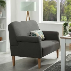 Online Esszimmercouch Anthrazit Sinfonica Wohnzimmercouch|2 Sitzer Sofa