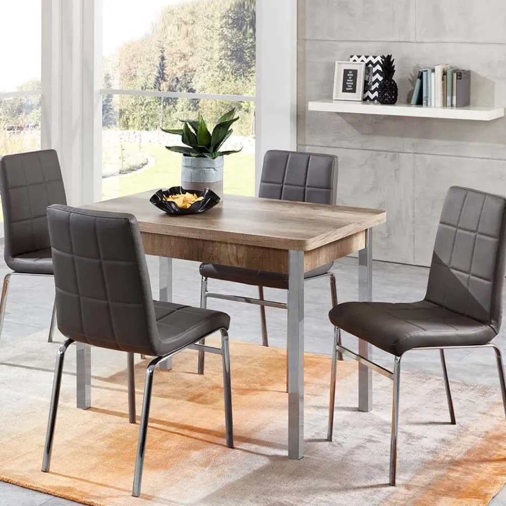 New Esszimmergruppe Lenessa Tisch Mit Stühlen|Esszimmer Sets