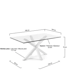 Clearance Esszimmertisch Lowell Glastische