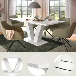 Outlet Esszimmertisch modern Finlay Ausziehtische