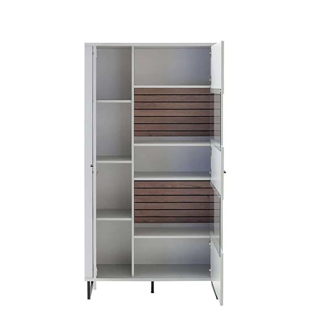 Clearance Esszimmervitrinenschrank Polar Stauraumvitrinen