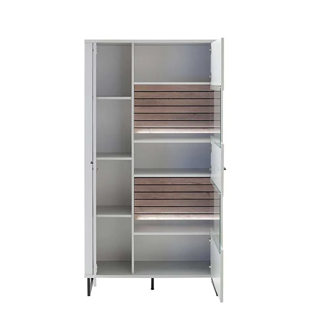 Clearance Esszimmervitrinenschrank Polar Stauraumvitrinen