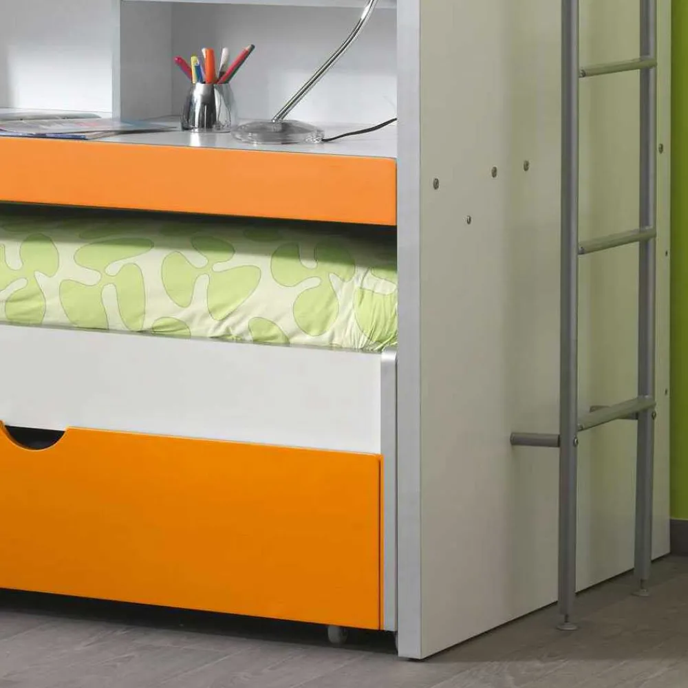 Outlet Etagenbett Orange Kinder Etagenbetten|Kinderbetten