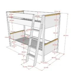 Clearance Etagenbett Skandi Laberto Kinder Etagenbetten|Kinderbetten