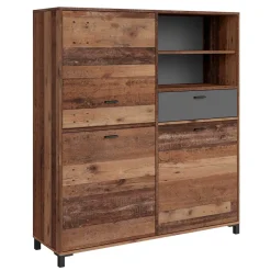 Online Factory Highboard Garganon Wohnzimmervitrinen