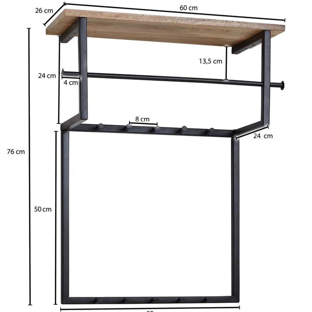 New Factory Wandgarderobe Zerettan Wandgarderoben|Massivholz Garderoben