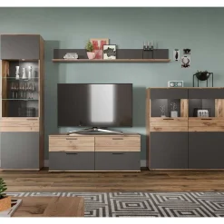 New Fernseh Schrankwand Plestna Wohnwand 300 Cm|Moderne Wohnwände