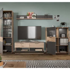 New Fernseh Schrankwand Plestna Wohnwand 300 Cm|Moderne Wohnwände